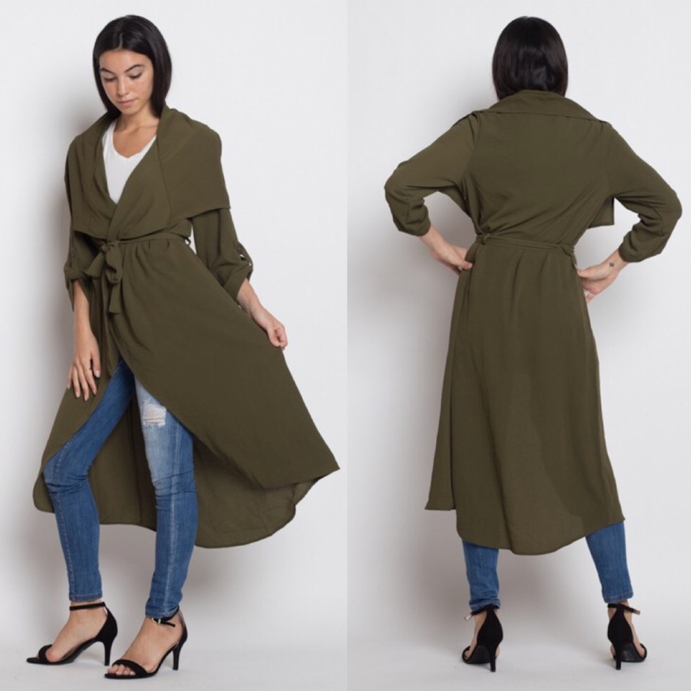 Chic Long Belted Duster! - Picture 3 of 3